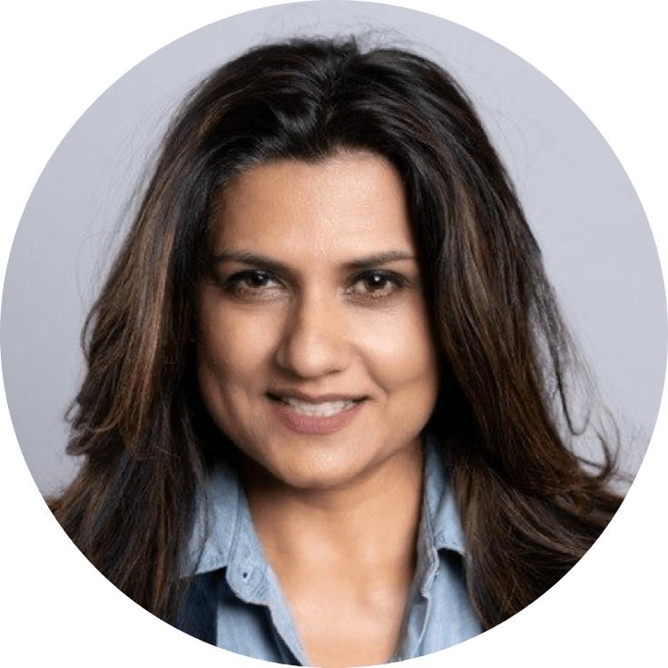 Headshot of Asha Saxena, Founder and CEO of Women Leaders in Data and AI